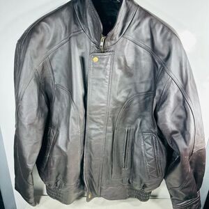 Redhead Brown Leather Jacket Men’s Size-Large